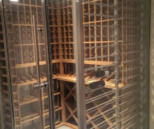 custom glass wine rack